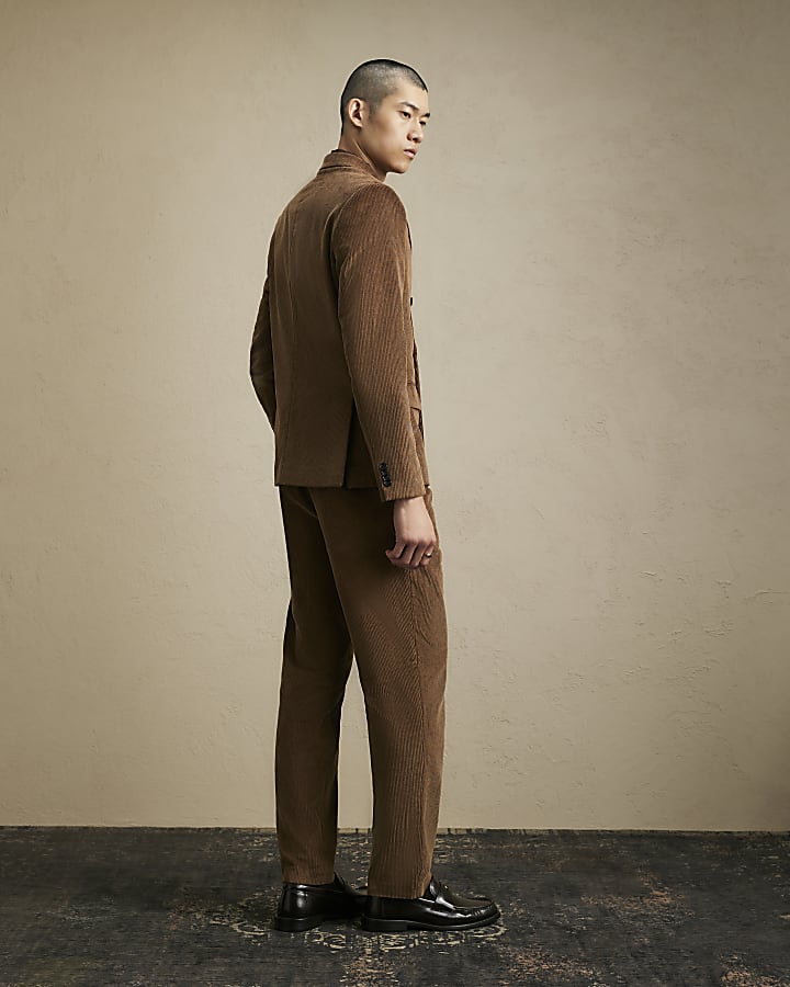 Brown Corduroy Suit Trousers