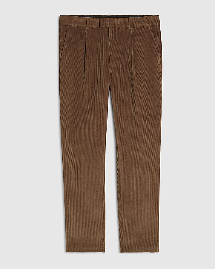 Brown Corduroy Suit Trousers