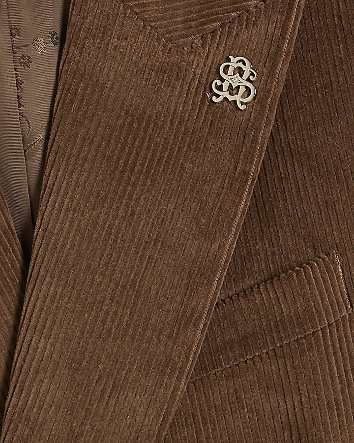 Brown Corduroy Suit Jacket