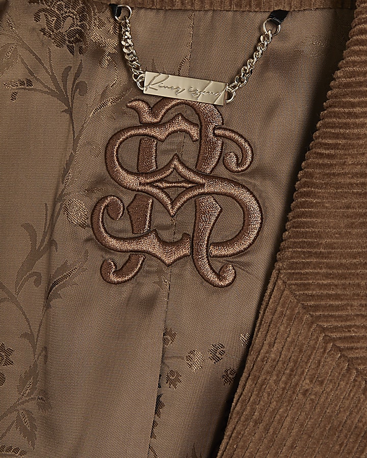 Brown Corduroy Suit Jacket