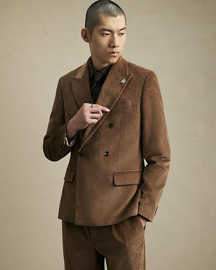 Brown Corduroy Suit Jacket
