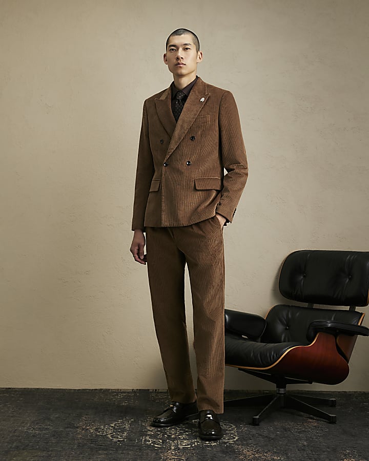 Brown Corduroy Suit Jacket