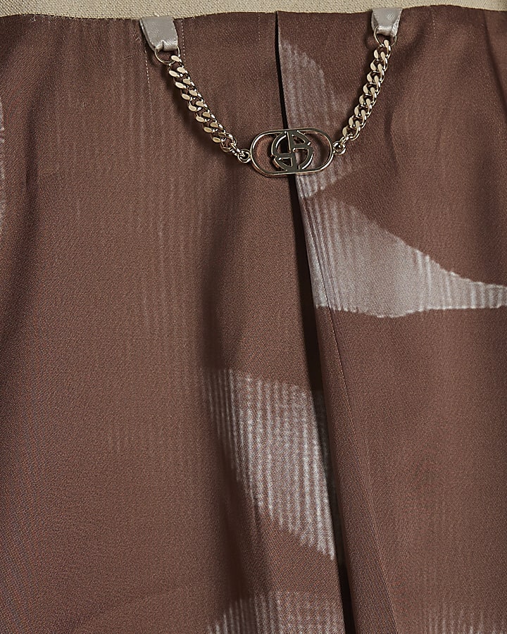 Beige Skinny Fit Suit Jacket