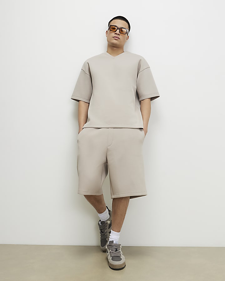 Beige Bermuda Shorts