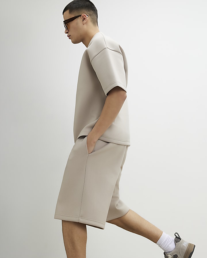 Beige Bermuda Shorts