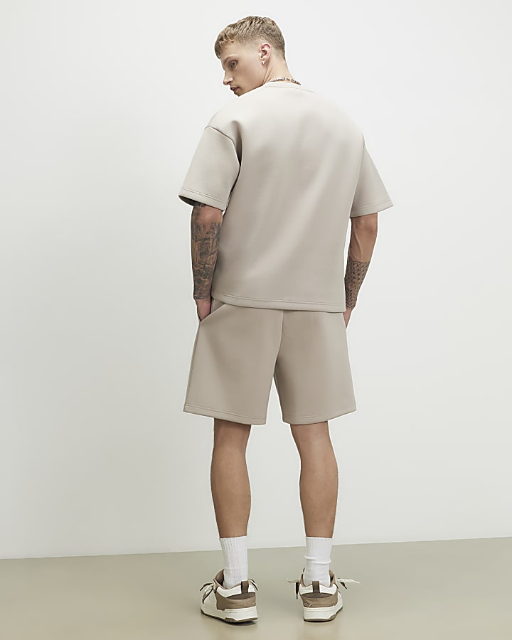 Beige Regular Fit Sanctuaire Shorts