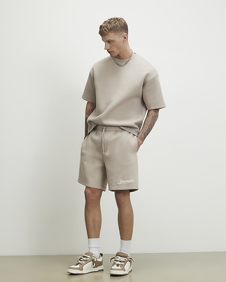 Beige Regular Fit Sanctuaire Shorts