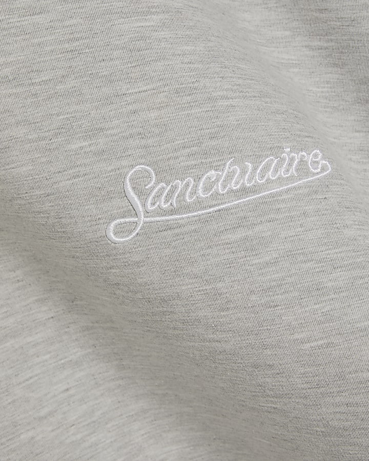 Grey Oversized Premium Crew Neck T-Shirt