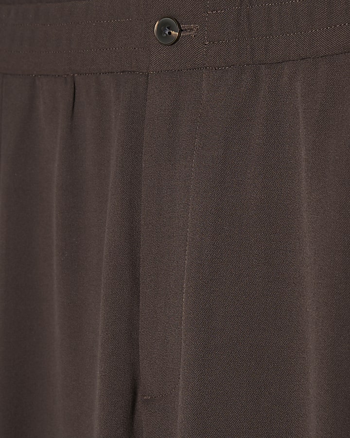 Brown Loose Fit Trousers