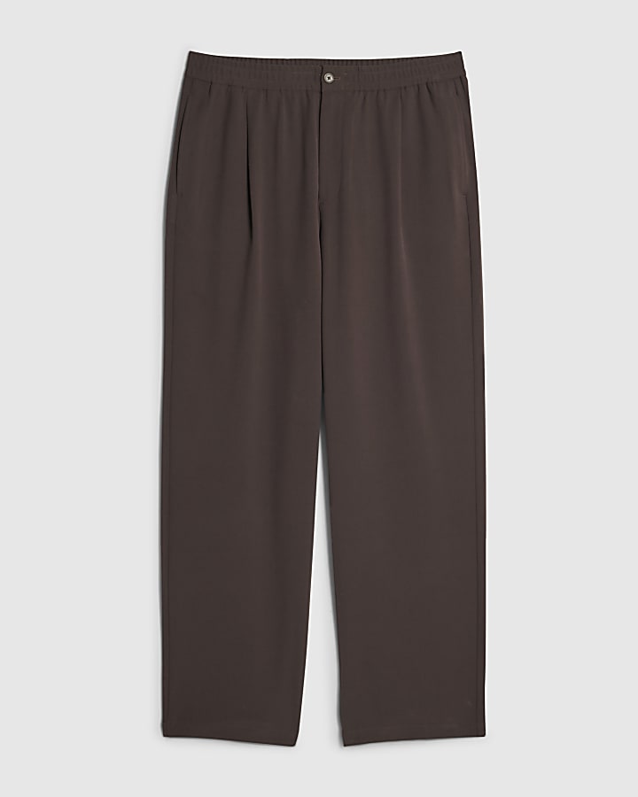 Brown Loose Fit Trousers
