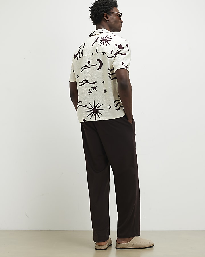 Brown Loose Fit Trousers