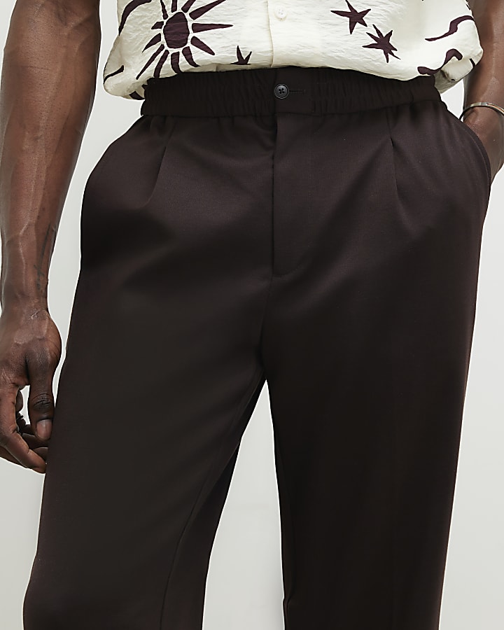 Brown Loose Fit Trousers