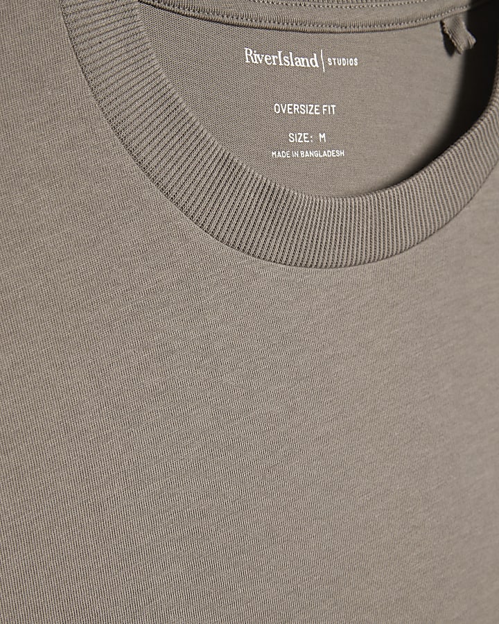 Grey Oversized Fit Heavyweight T-Shirt