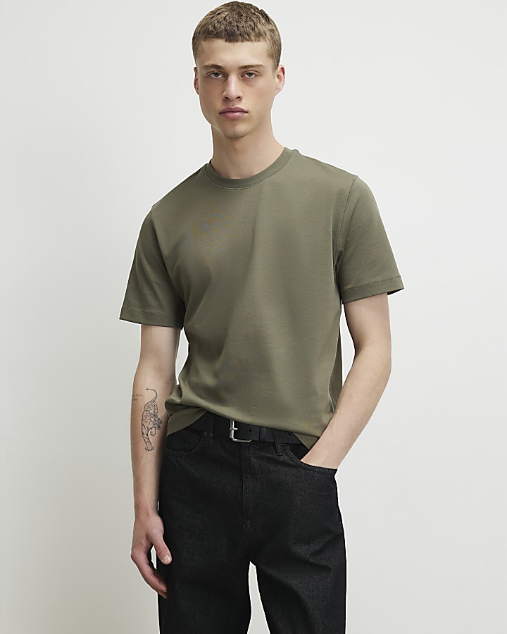 Khaki Slim Fit T-Shirt