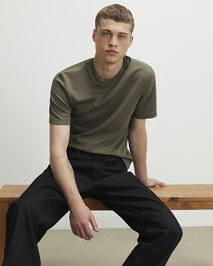 Khaki Slim Fit T-Shirt