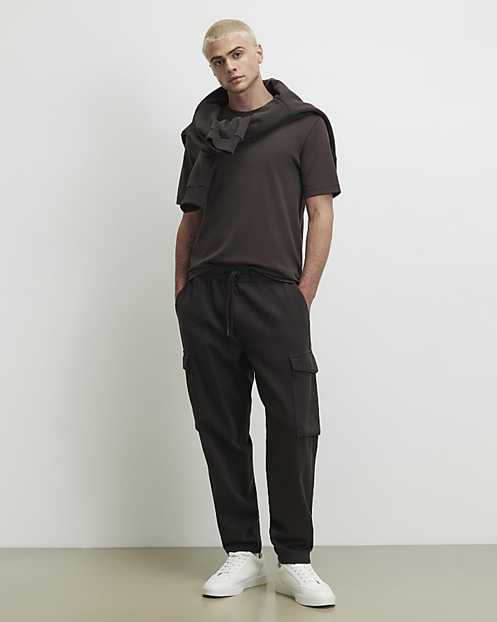 Brown Slim Fit Lightweight T-Shirt