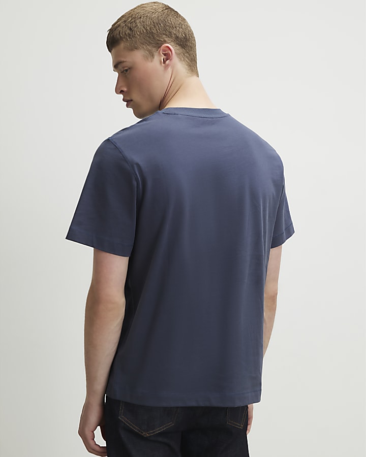 Blue Essentials Regular Fit T-Shirt