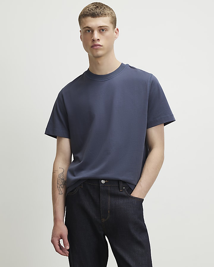 Blue Essentials Regular Fit T-Shirt