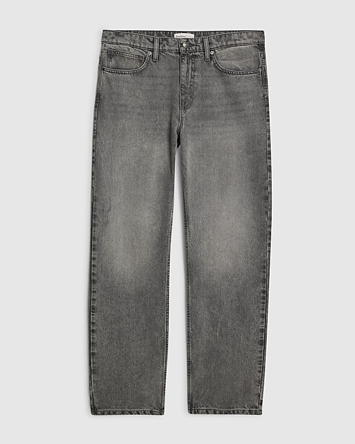 Grey Loose Fit Jeans
