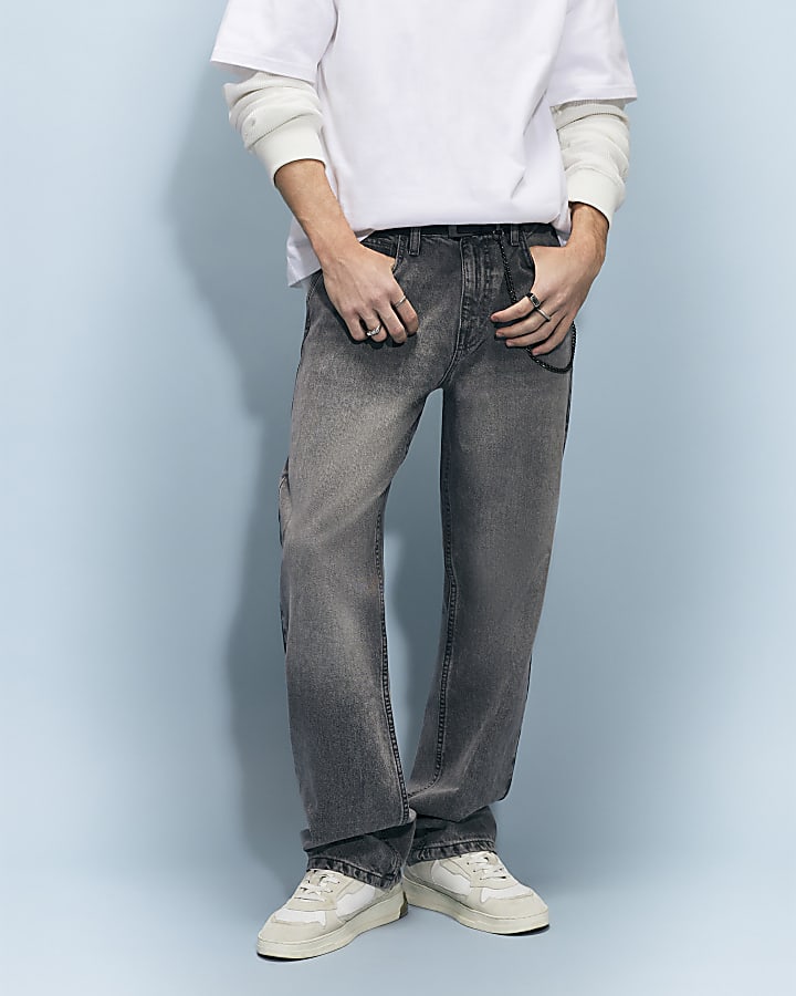 Grey Loose Fit Jeans