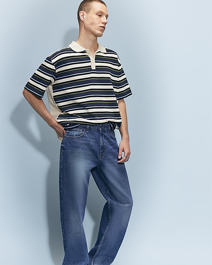 Blue Loose Fit Jeans