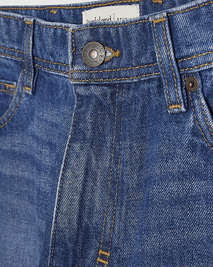 Blue Straight Leg Jeans