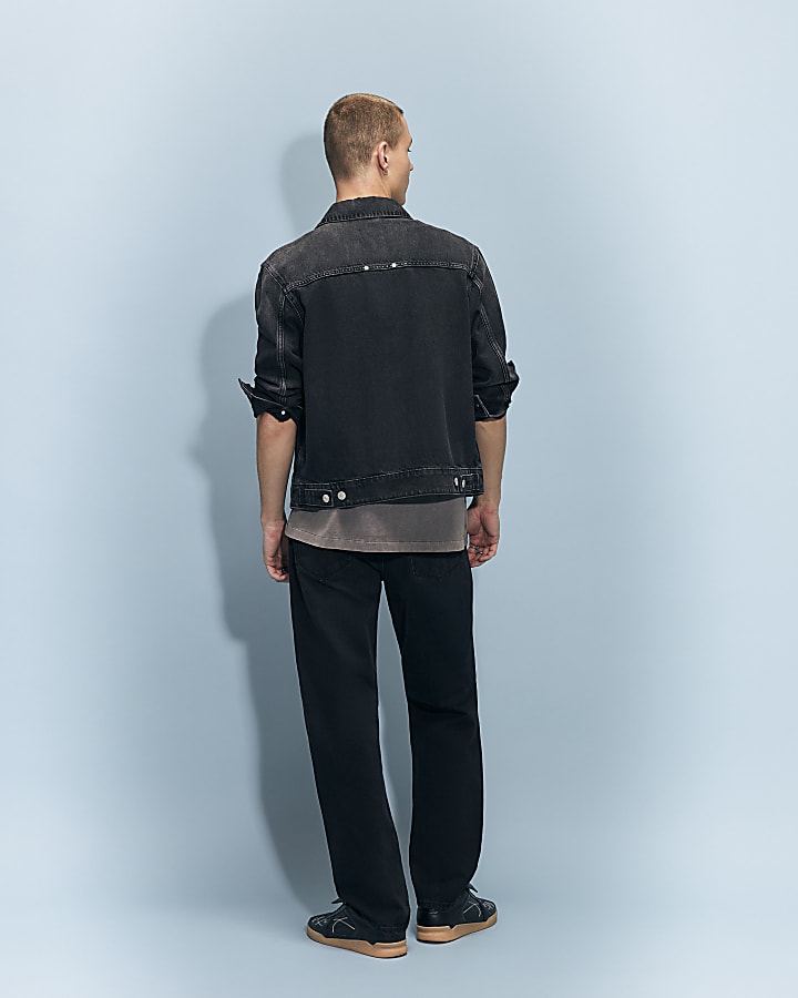 Black Straight Leg Jeans