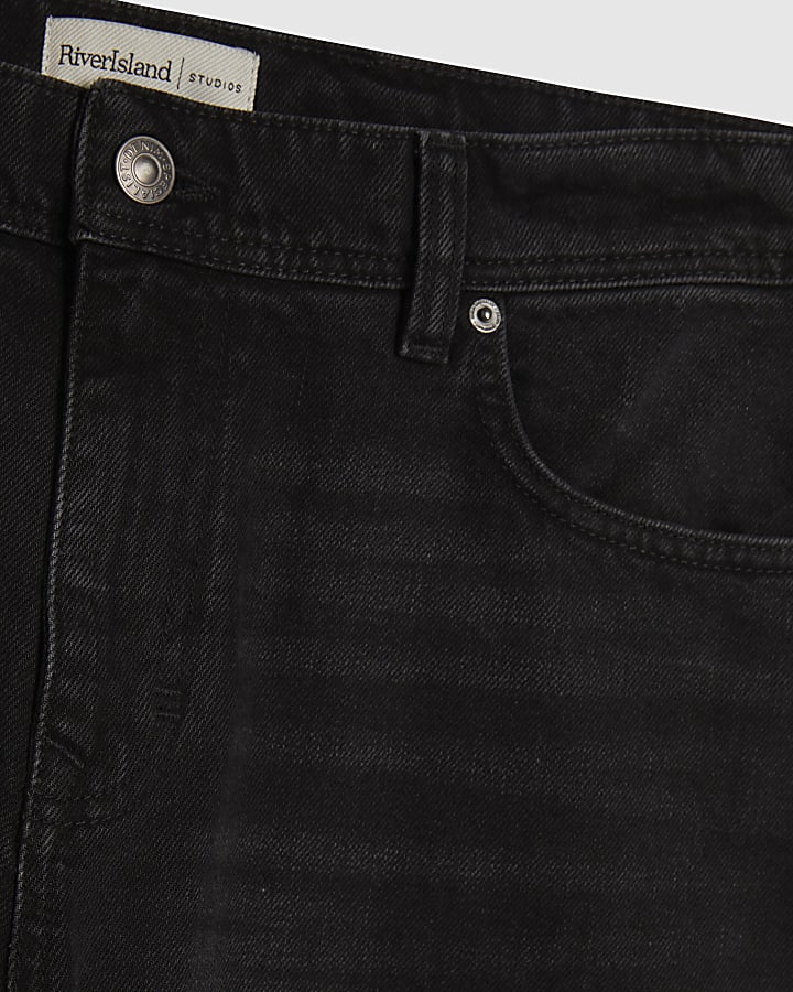 Black Straight Leg Jeans