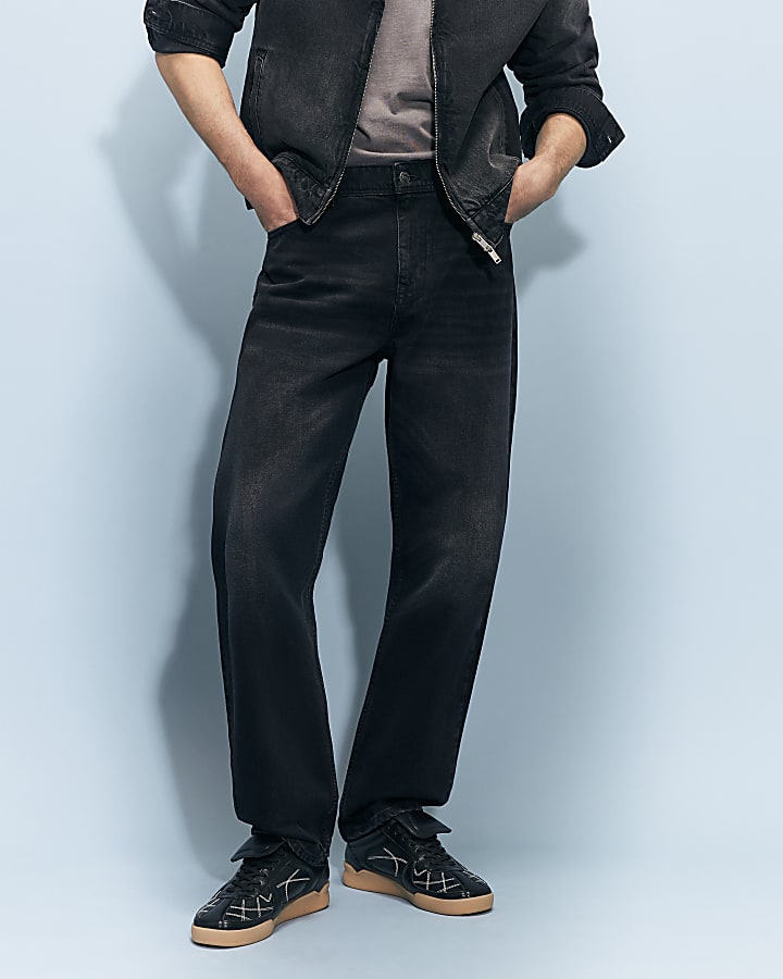 Black Straight Leg Jeans