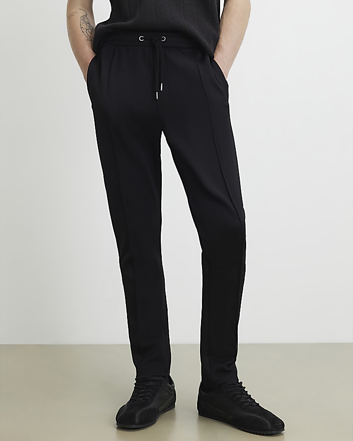 Black Muscle Fit Joggers