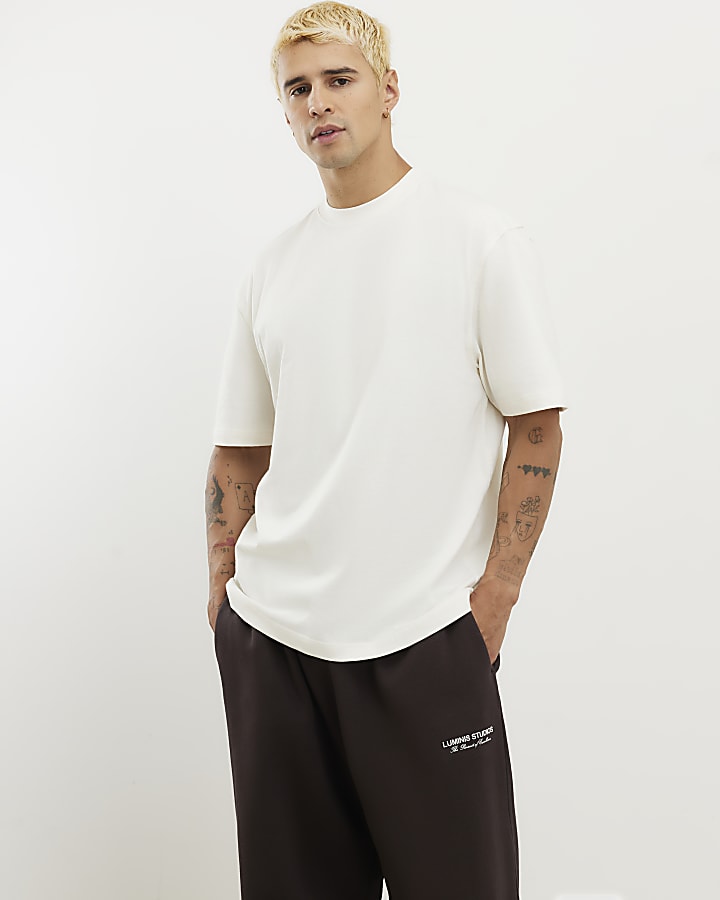 Cream Regular Fit T-Shirt