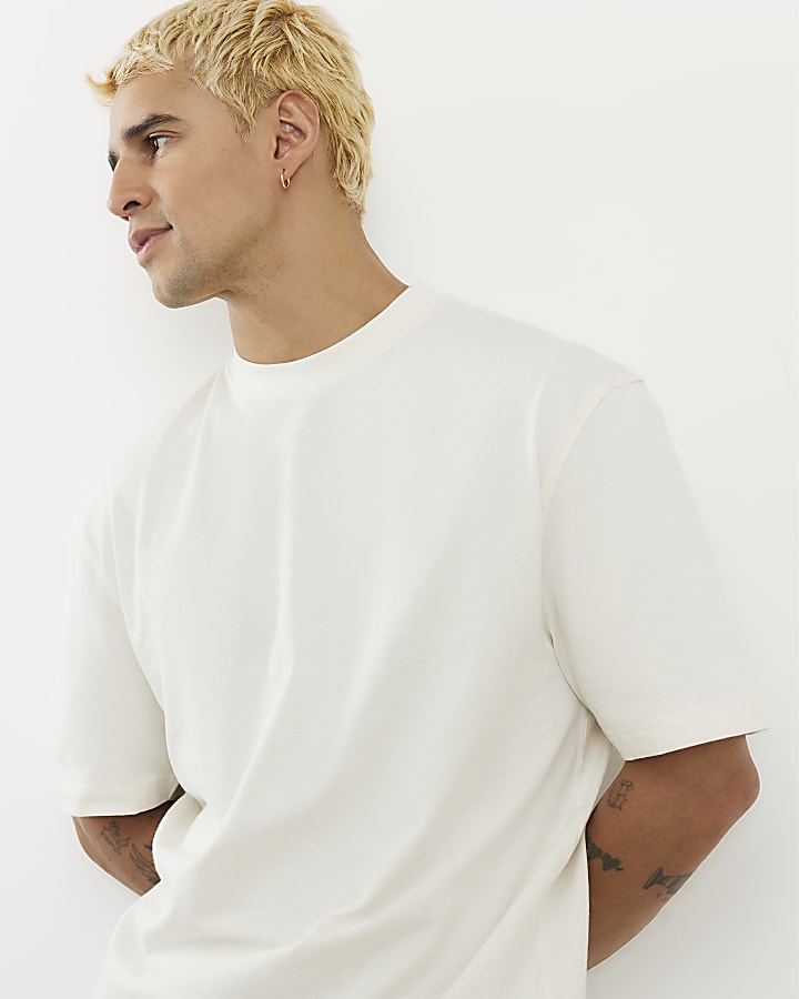 Cream Regular Fit T-Shirt