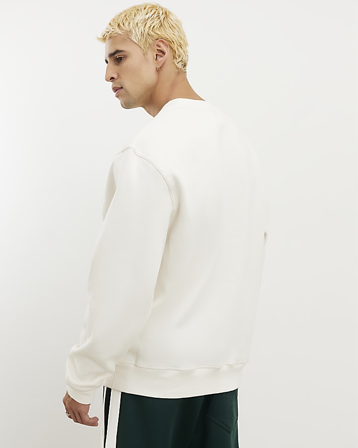 Beige Regular Fit Sweatshirt