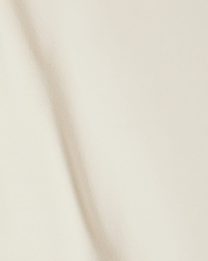 Beige Regular Fit Sweatshirt