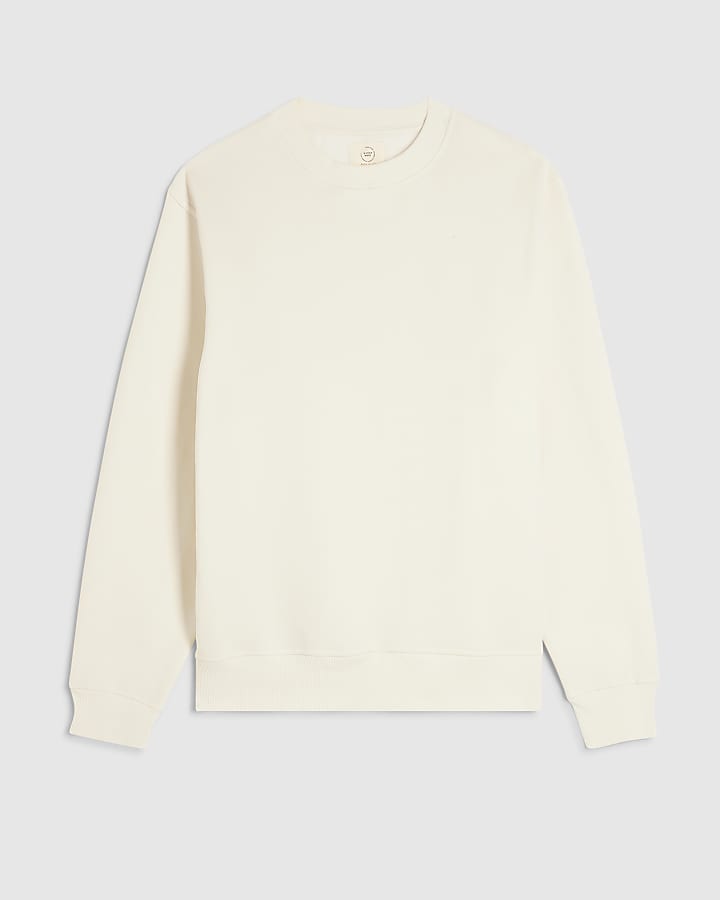 Beige Regular Fit Sweatshirt