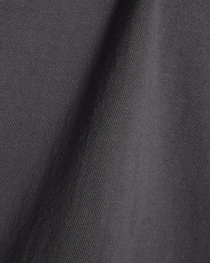 Black Oversized Fit Washed T-Shirt