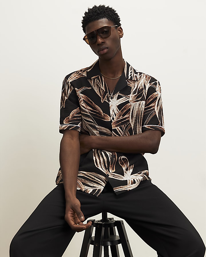 Black Palm Tree Shirt