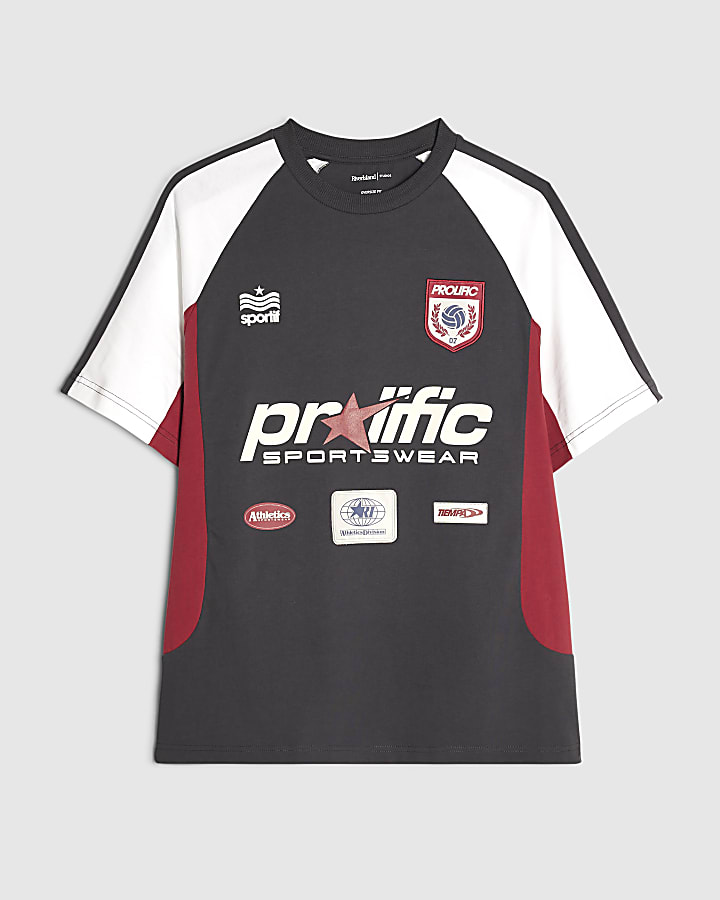 Grey Oversized Fit Prolific T-Shirt