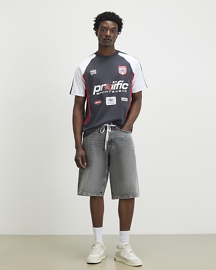 Grey Oversized Fit Prolific T-Shirt