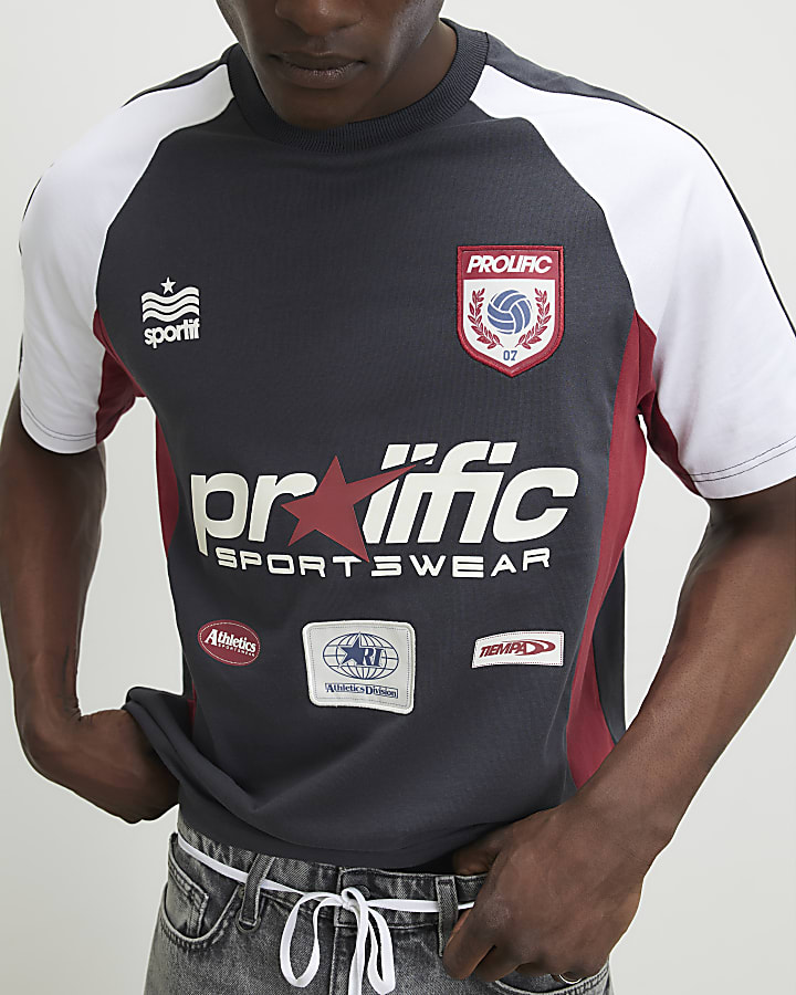 Grey Oversized Fit Prolific T-Shirt