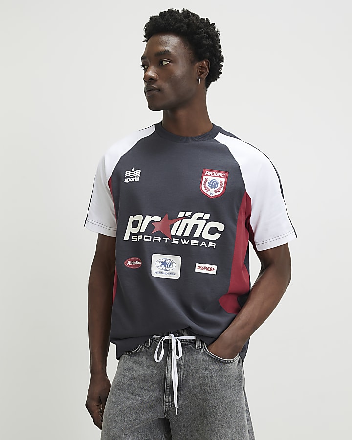 Grey Oversized Fit Prolific T-Shirt