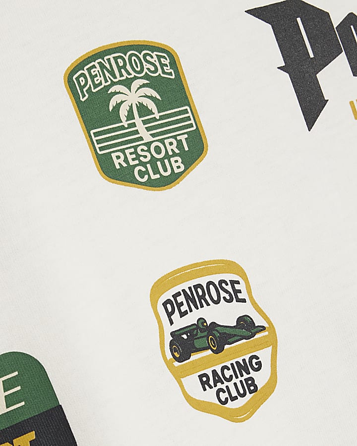 White Oversized Fit Penrose 23 T-Shirt