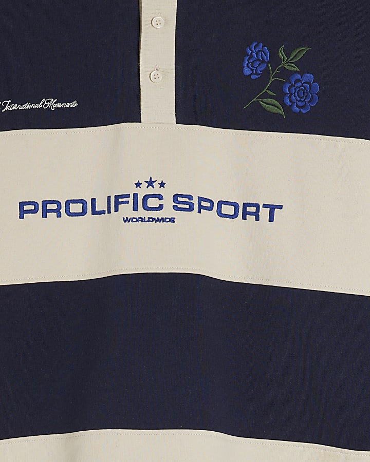 Cream Oversized Fit Prolific Rugby Shirt