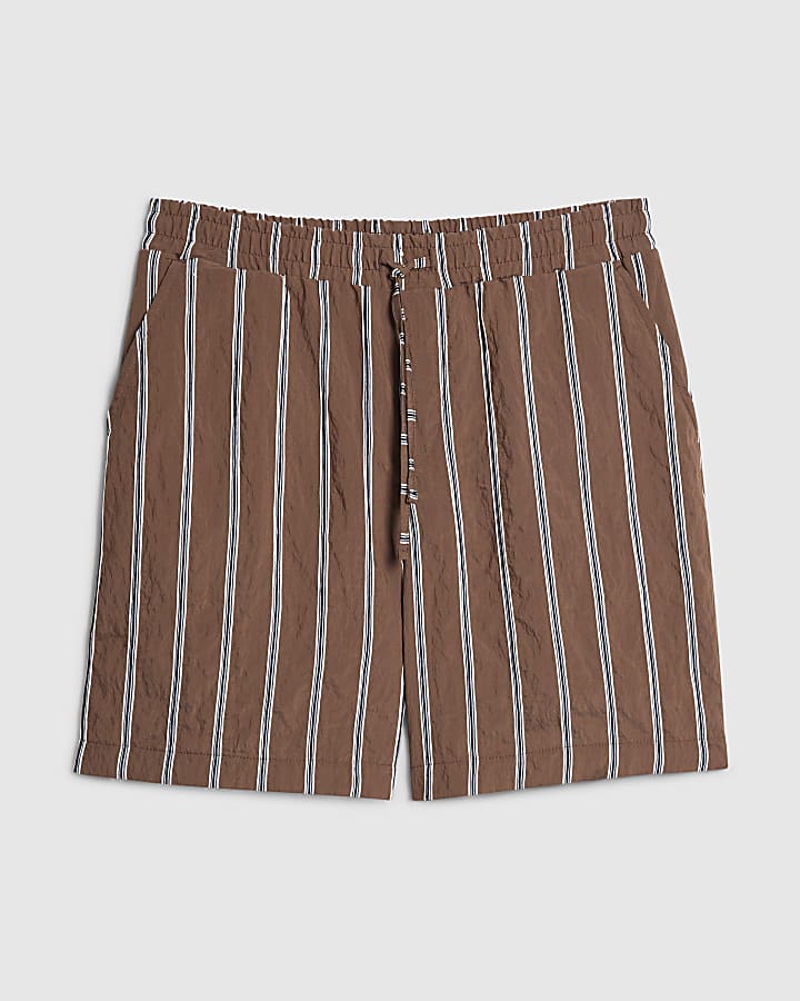 Brown RI Studio Stripe Shorts