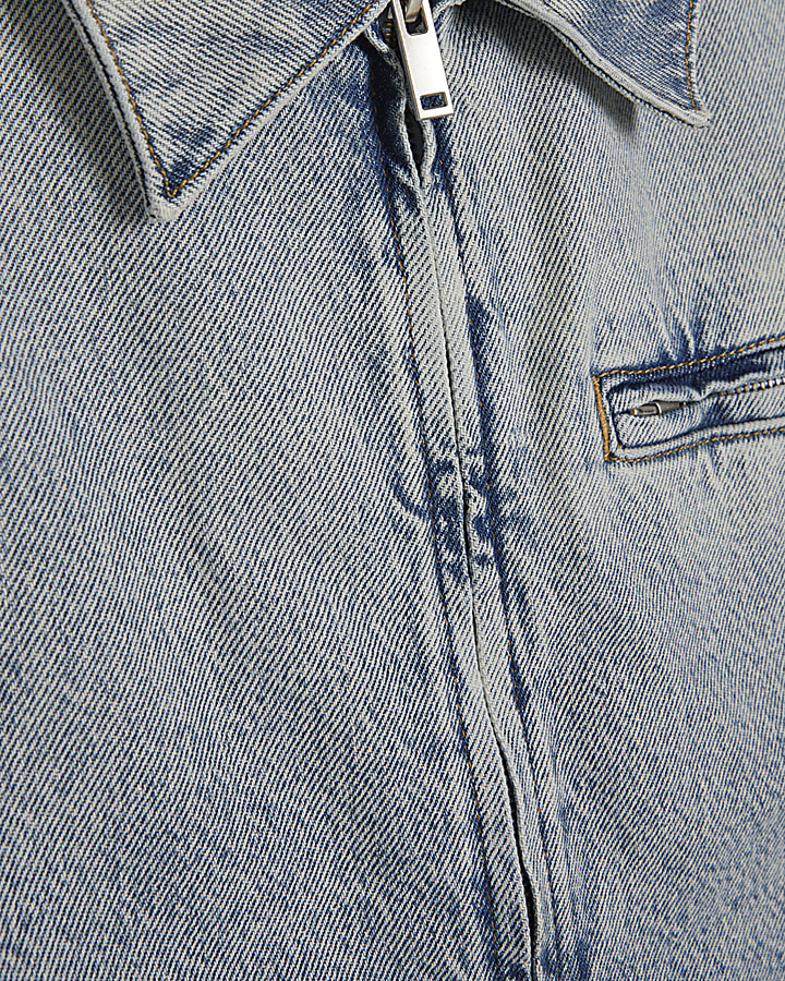 Blue Washed Denim Jacket