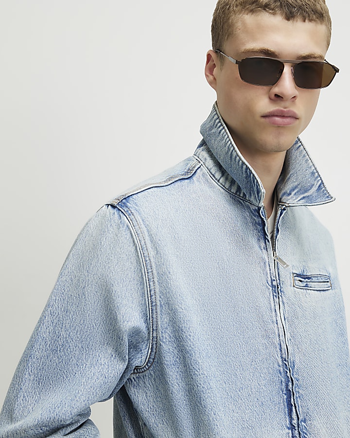 Blue Washed Denim Jacket