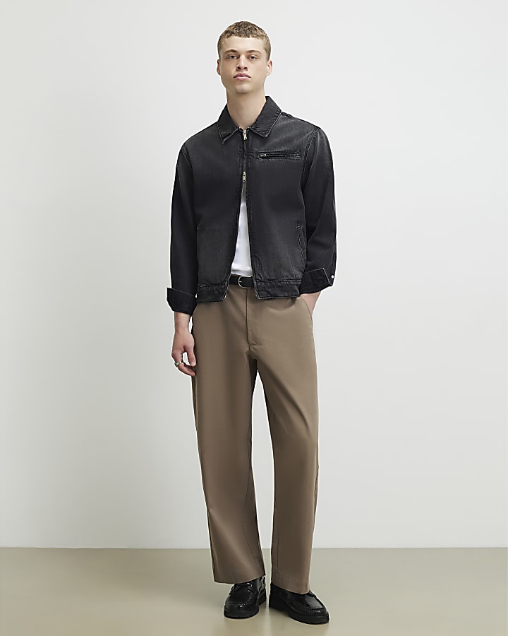 Black Washed Denim Jacket