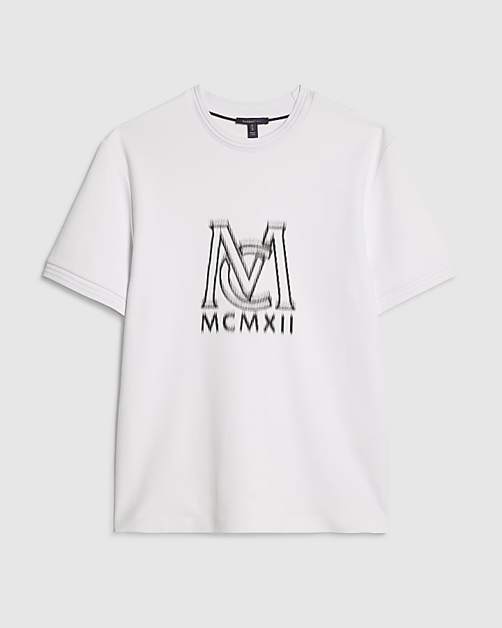 White Slim Fit Shadow MCMXII T-Shirt