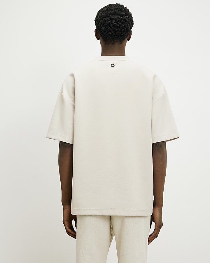 Beige RI Studio Boxy T-Shirt