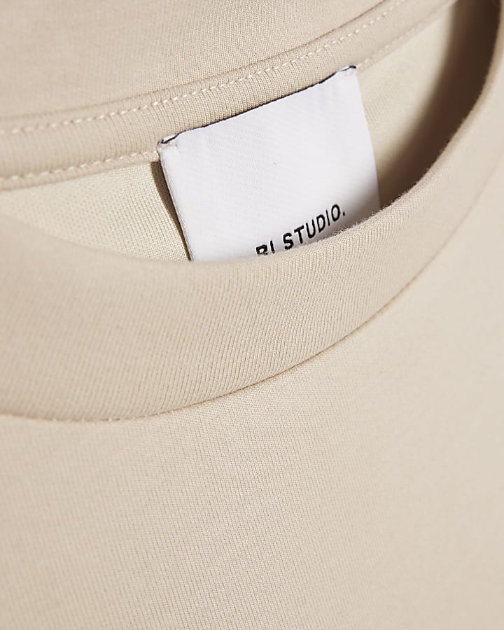 Beige RI Studio Boxy T-Shirt